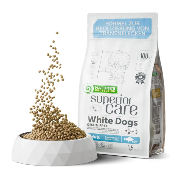 Natures Protection Superior White Fish Mini Adult White Coat