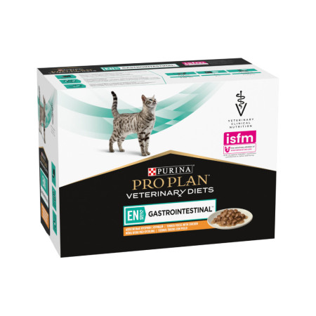 Pro Plan Veterinary Feline Wet EN Gastrointestinal com salmão