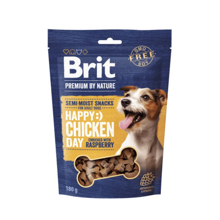 Brit Premium Snacks Semi-húmidos Happy Chicken & Raspberry