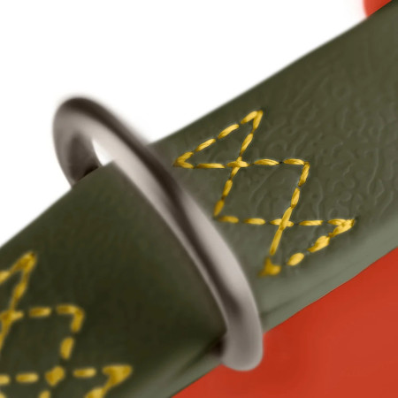 Hunter Coleira Grossa Havanna Verde/Laranja