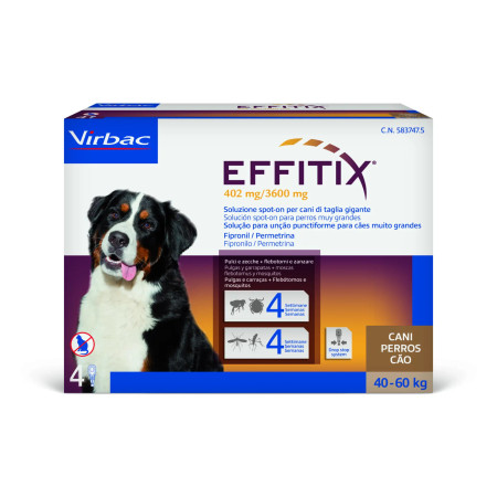 Effitix Pipetas para cães 40 - 60 kg