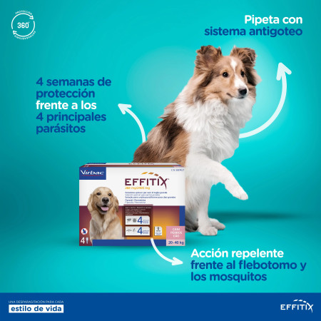 Effitix Pipetas para cães 40 - 60 kg