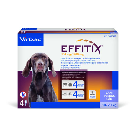 Effitix Pipetas para cães 10 - 20 kg