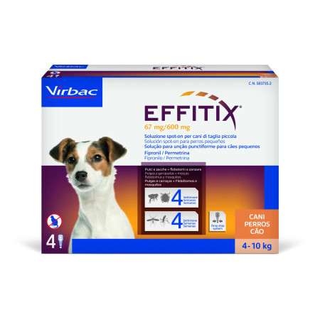 Effitix Pipetas para cães 4 - 10 kg