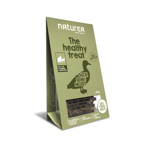 Naturea Cat Treats semi-húmidos pato