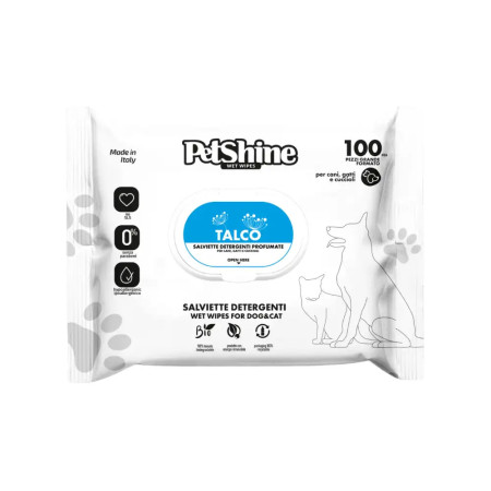 PetShine Toalhitas de talco