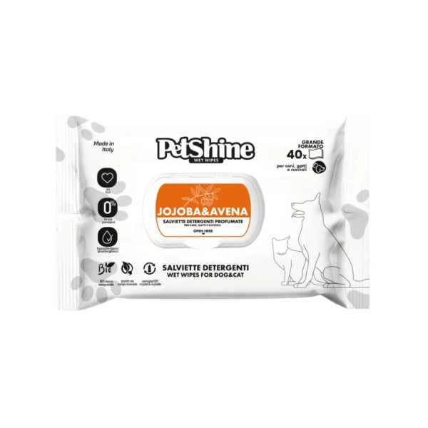 PetShine Toalhitas de Jojoba & Aveia