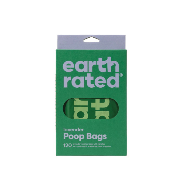 Earth Rated Poopbag Sacos de asas com cheiro a lavanda