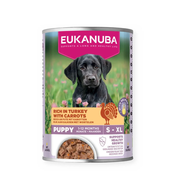 Eukanuba Wet Puppy Perú e cenoura