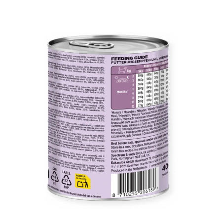 Eukanuba Wet Puppy Vaca e abóbora