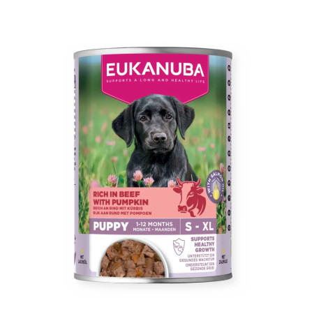 Eukanuba Wet Puppy Vaca e abóbora