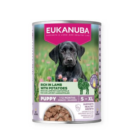 Eukanuba Wet Puppy Cordeiro e batata