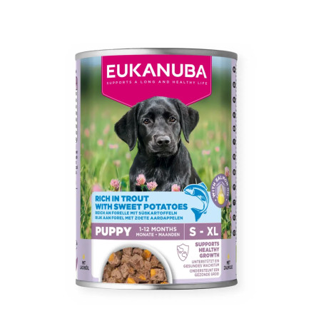 Eukanuba Wet Puppy Truta e batata doce