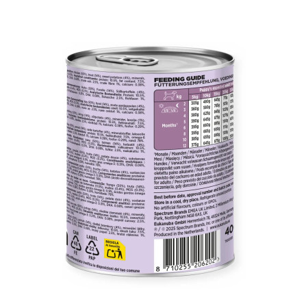 Eukanuba Wet Puppy Truta e batata doce