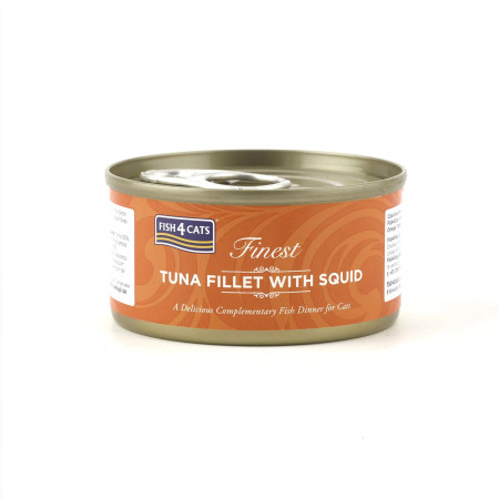 Fish4Cats Lata Filetes de Atúm com Lula