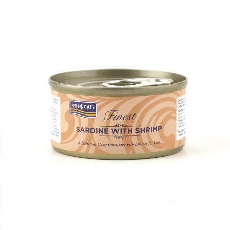 Fish4Cats alimento húmido para gato de Sardinha com Camarão