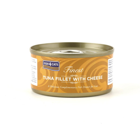 Fish4Cats Lata Filetes de Atúm com queijo