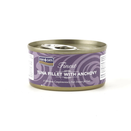 Fish4Cats Lata Filetes de Atúm e Anchovas