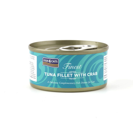 Fish4Cats Lata Filetes de Atúm e Caranguejo