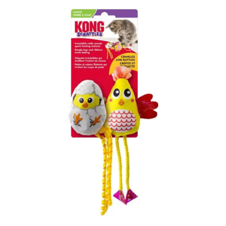 Kong Brinquedo Gato Scrattles Chicken