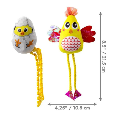 Kong Brinquedo Gato Scrattles Chicken