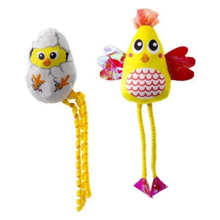 Kong Brinquedo Gato Scrattles Chicken