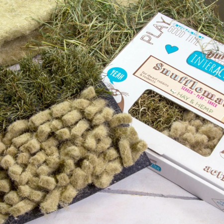 Bunny Interactive Snufflemat com feno e cânhamo