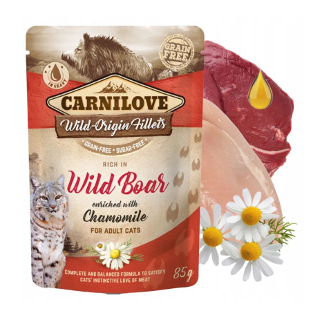 Carnilove Alimento Gato Adulto Javali e camomila