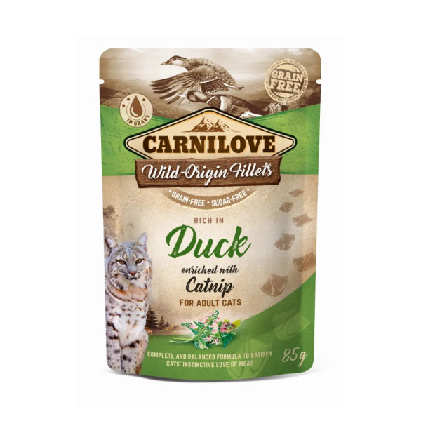 Carnilove Wet Adult Cat Duck with Catnip