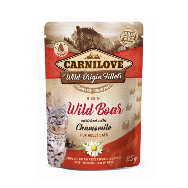 Carnilove Wet Adult Cat Wild Boar with Chamomile