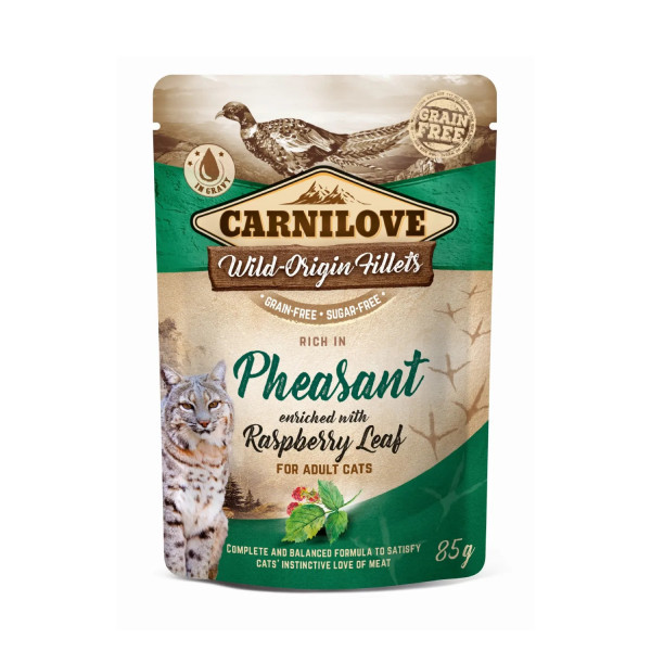 Carnilove Wet Adult Cat Pheasant with Raspberry Leaves