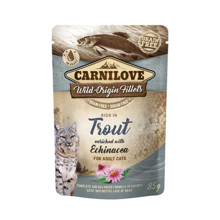 Carnilove Húmido para gato com Truta e equinácea