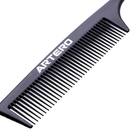 Artero Pente de carbono com dentes metálicos