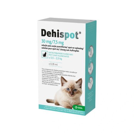 Dehispot Pipeta Desparasitante interno para gato pequenos