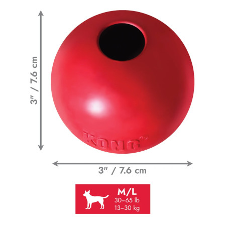 Kong Classic Bola com buraco para cão