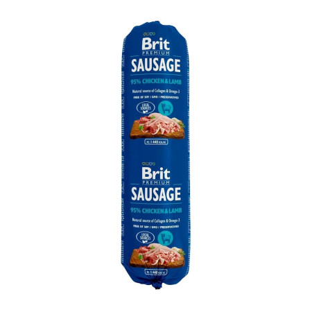 Brit Premium Salsicha Galinha e Borrego