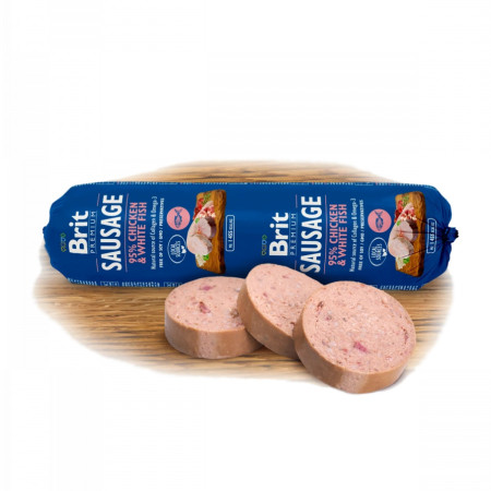 Brit Premium Salsicha Galinha e Pescada