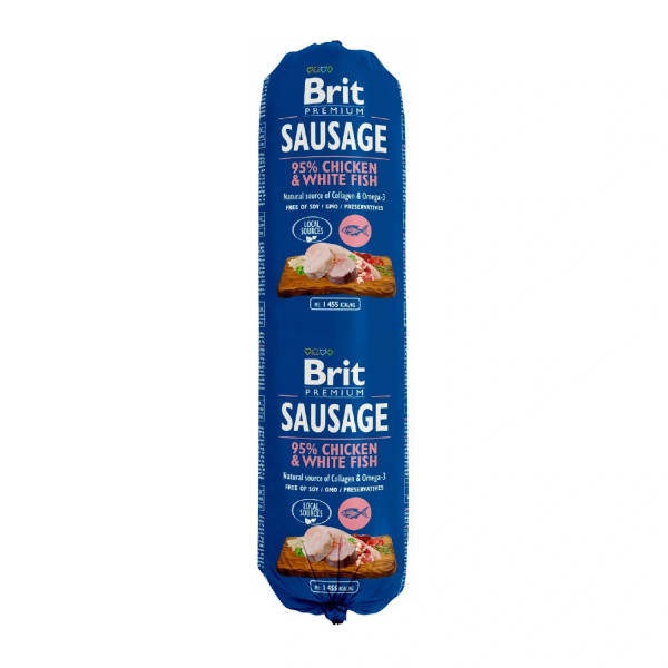 Brit Premium Salsicha Galinha e Pescada