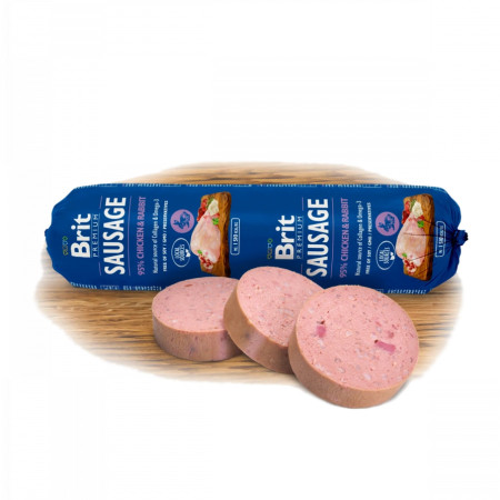 Brit Premium Salsicha Galinha e Coelho