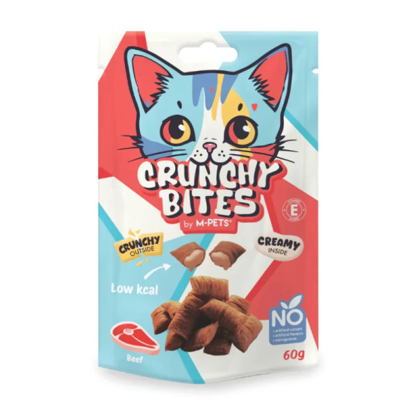 M-Pets Crunchy Bites Cat Snack Beef