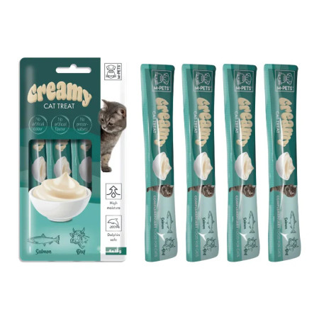 M-Pets Creamy Cat Treat Salmon and Beef