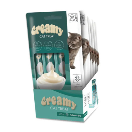 M-Pets Creamy Cat Treat Salmon and Beef