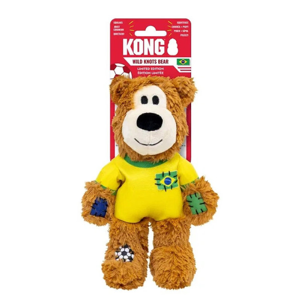 Kong Wild Knots Urso Soccer Brasil - Edição Mundial de Futebol