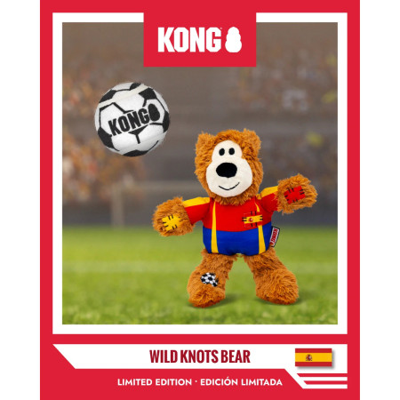 Kong Wild Knots Urso Soccer Espanha - Edição Mundial de Futebol