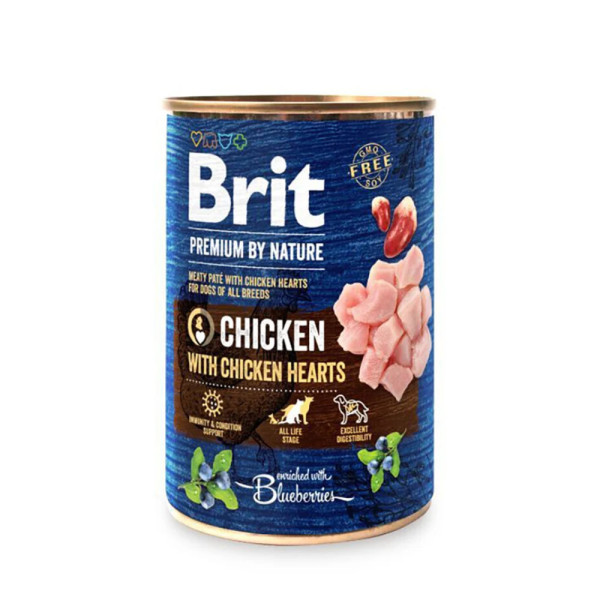 Brit Premium Wet Dog Chicken with Chicken hearts