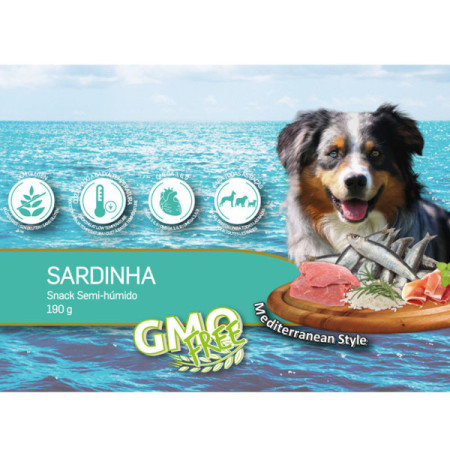 HappyOne Mediterraneum Snacks Semi-húmidos de Sardinha